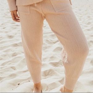 Carly Jean Knit Sweatpants in Taupe